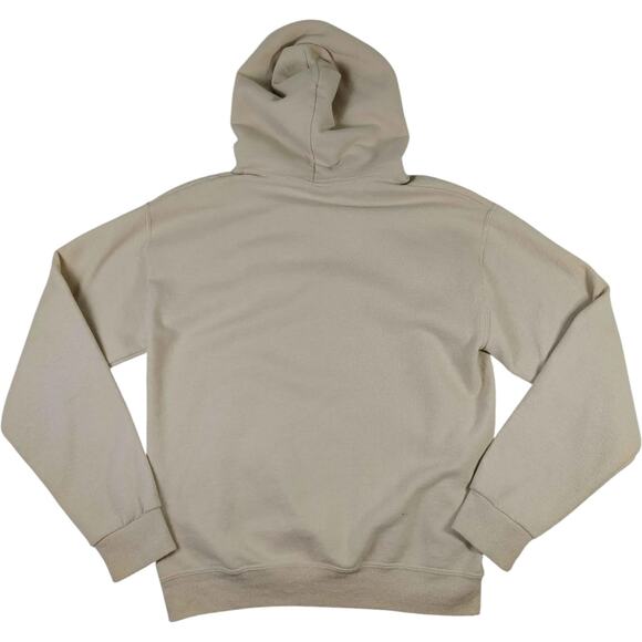 Bowery Supply Co Amour Hoodie Mens Medium Beige Graphic Rose Pullover Sweatshirt - Picture 2 of 8